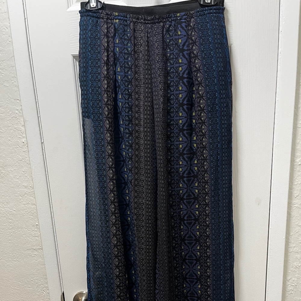 Zara flowy print pants